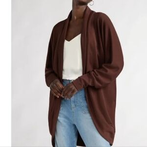 Scoop Scuba Cocoon Sweater Chicory Coffee Size Xsmall